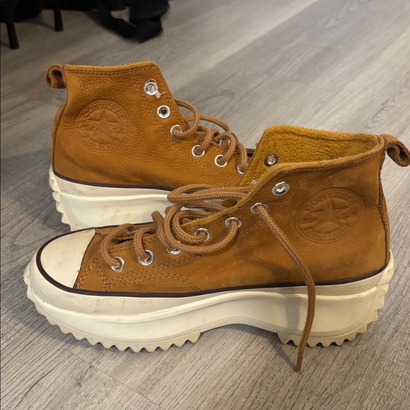 Converse Shoes - Converse Tan Platform Sneakers